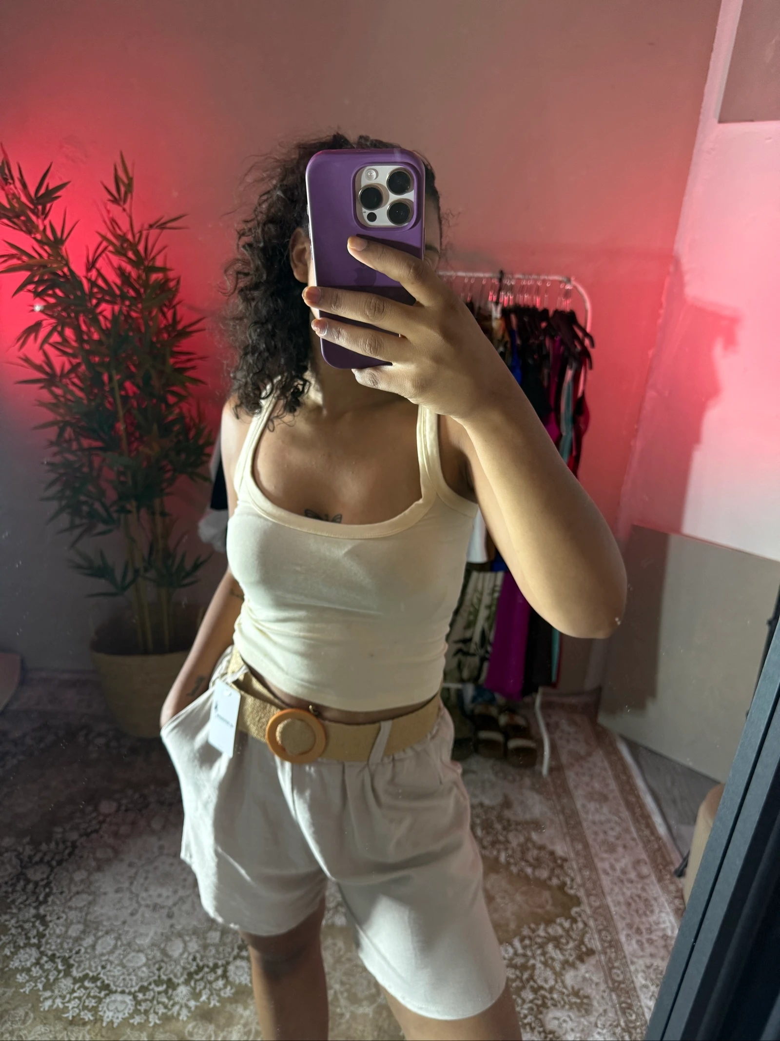 Cream one-size shorts – photo 3